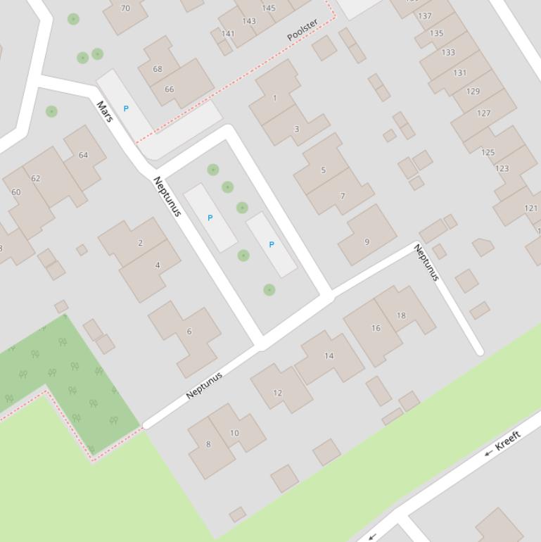 Kaart van  Neptunus.