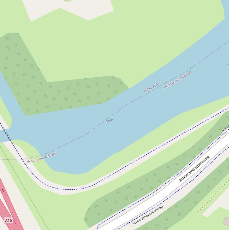 Kaart van het Nespad.