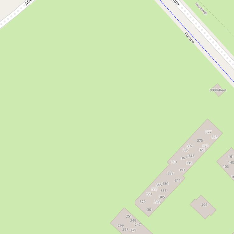 Kaart van de Nexusstraat.