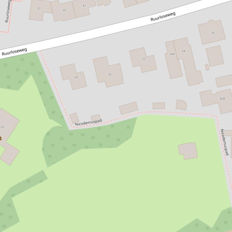 Kaart van het Nicodemuspad.