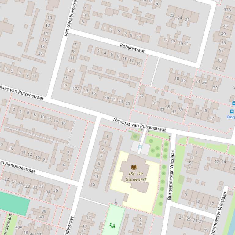 Kaart van de Nicolaas van Puttenstraat.