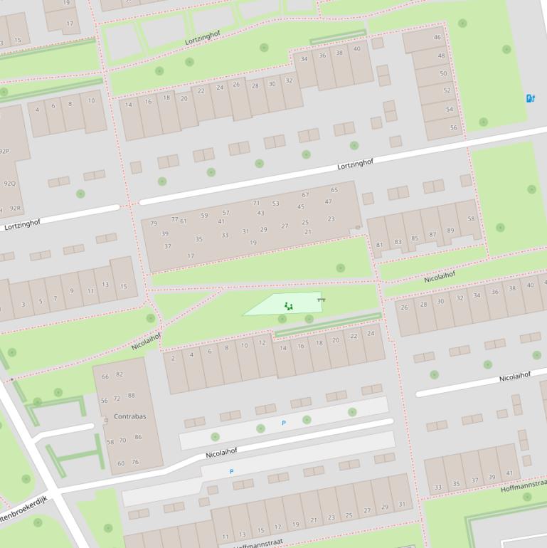 Kaart van de Nicolaihof.