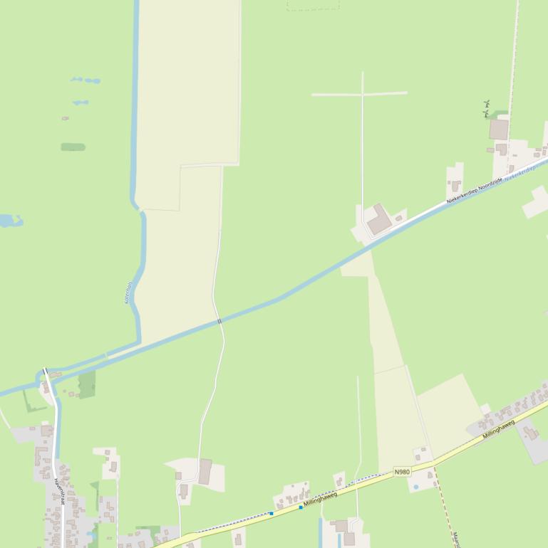 Kaart van  Niekerkerdiep.