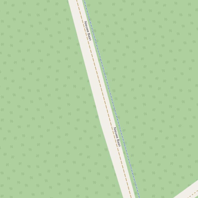 Kaart van  Nieuwe Baan.