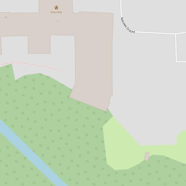 Kaart van  Nieuwe Gracht.