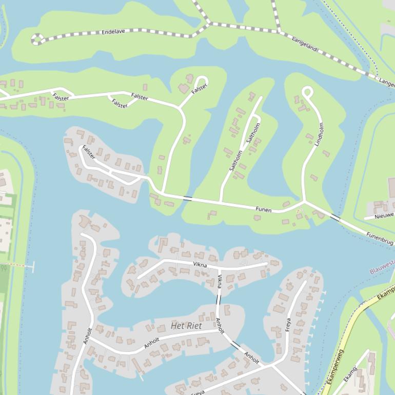 Kaart van de Nieuwe Meerlandseweg.