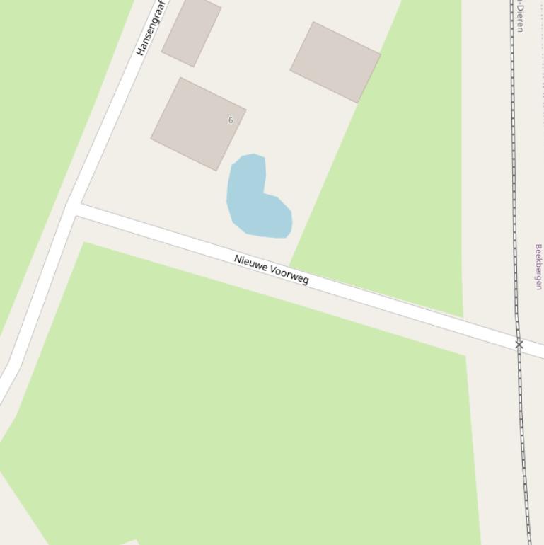 Kaart van de Nieuwe Voorweg.