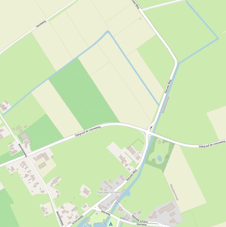 Kaart van  Nieuwe Weg.