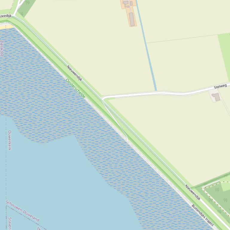 Kaart van de Nieuwendijk.