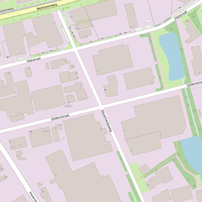 Kaart van de Nijverheidsweg.