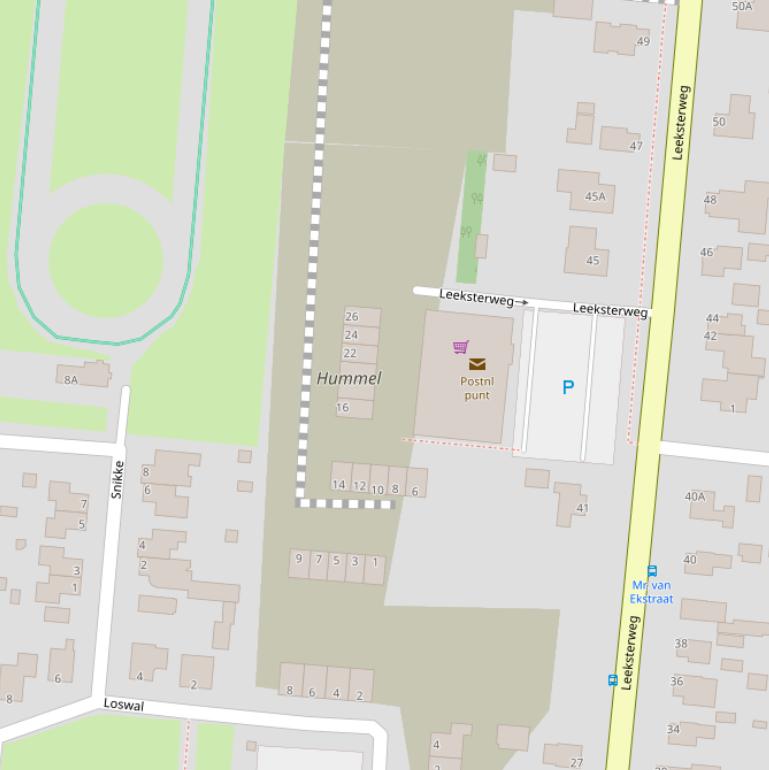 Kaart van de Nijverheidsweg.