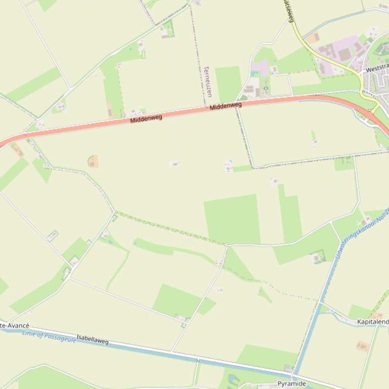 Kaart van de Nolleweg.