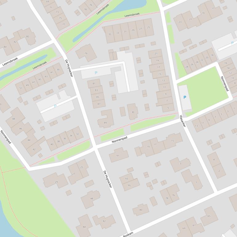 Kaart van het Nonnenpad.