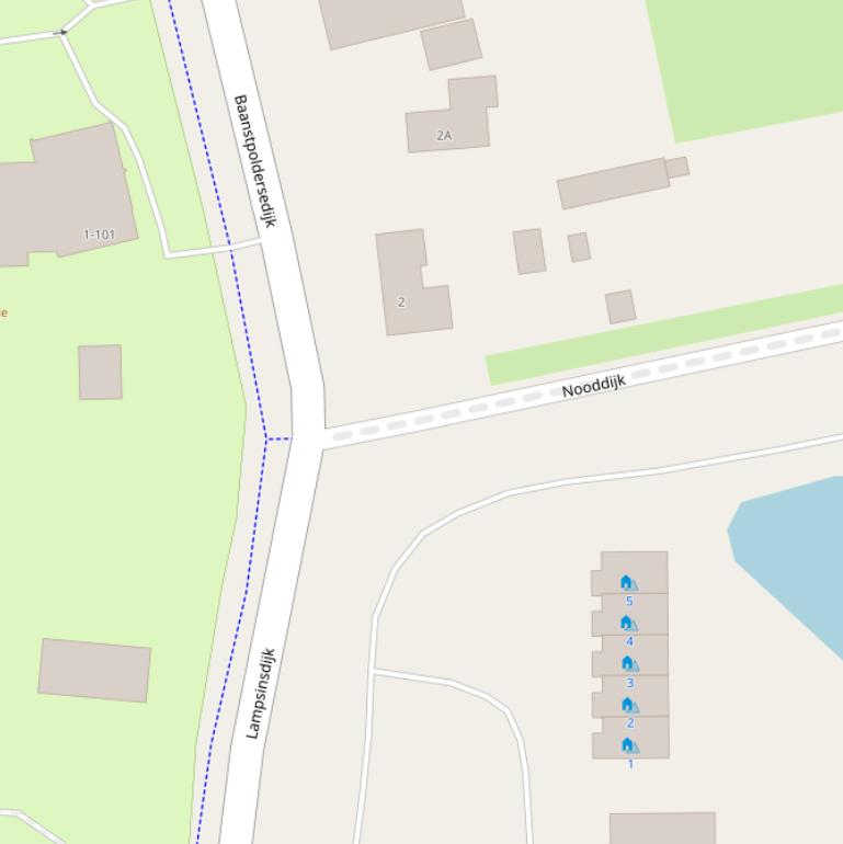 Kaart van de Nooddijk.