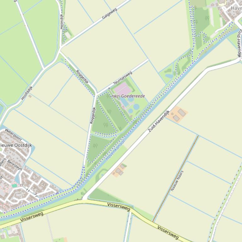 Kaart van de Noord Havendijk.