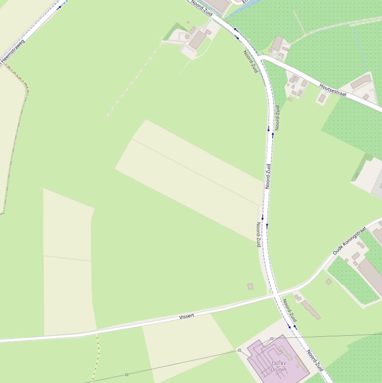 Kaart van  Noord-Zuid.