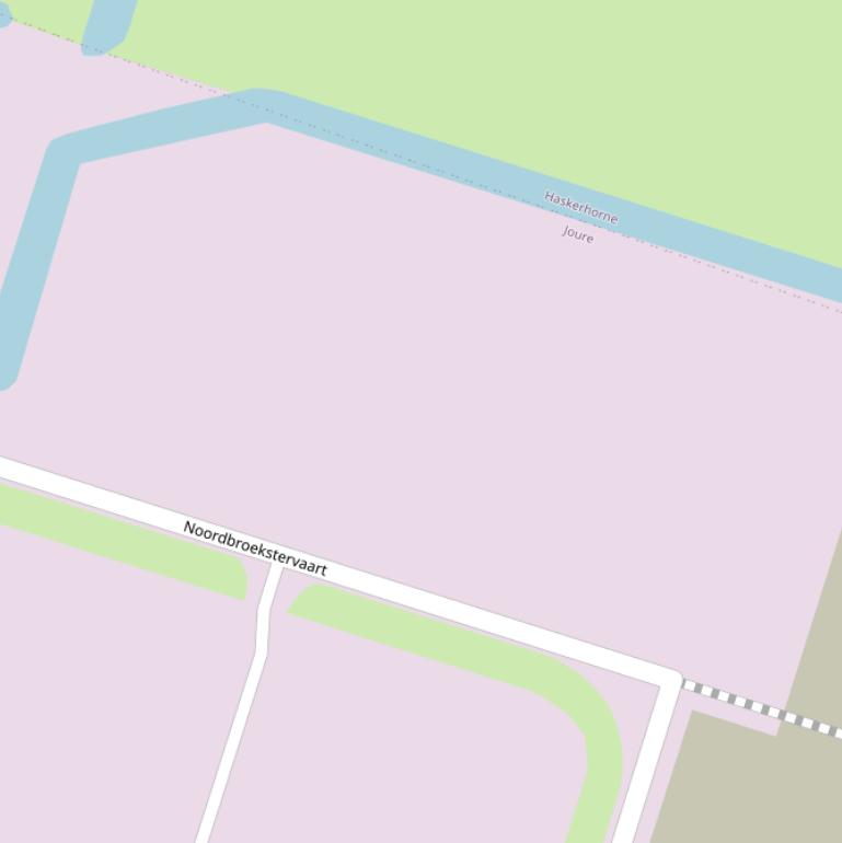 Kaart van  Noordbroekstervaart.