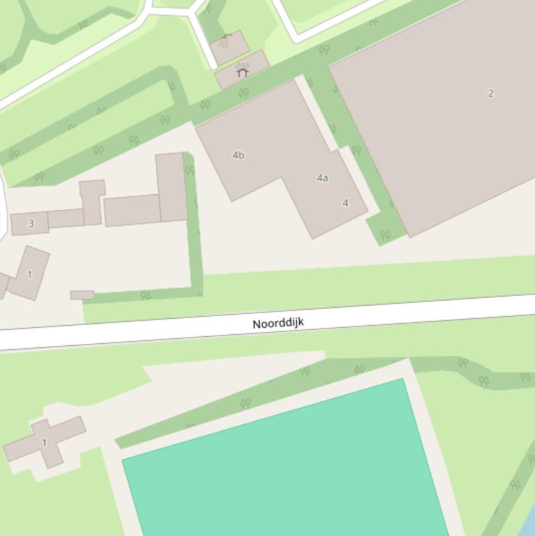Kaart van de Noorddijk.