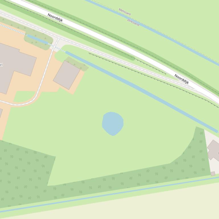 Kaart van de Noorddijk.