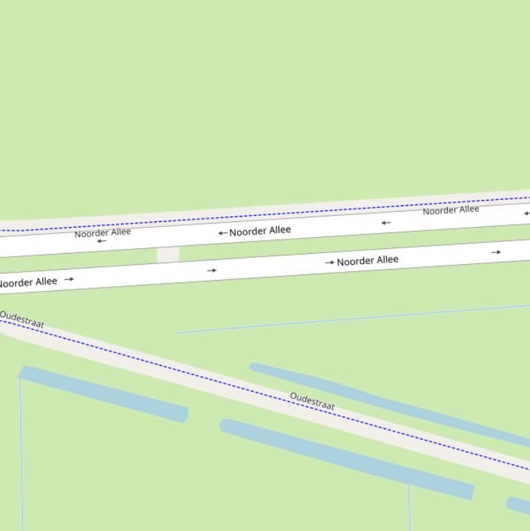 Kaart van  Noorder Allee.