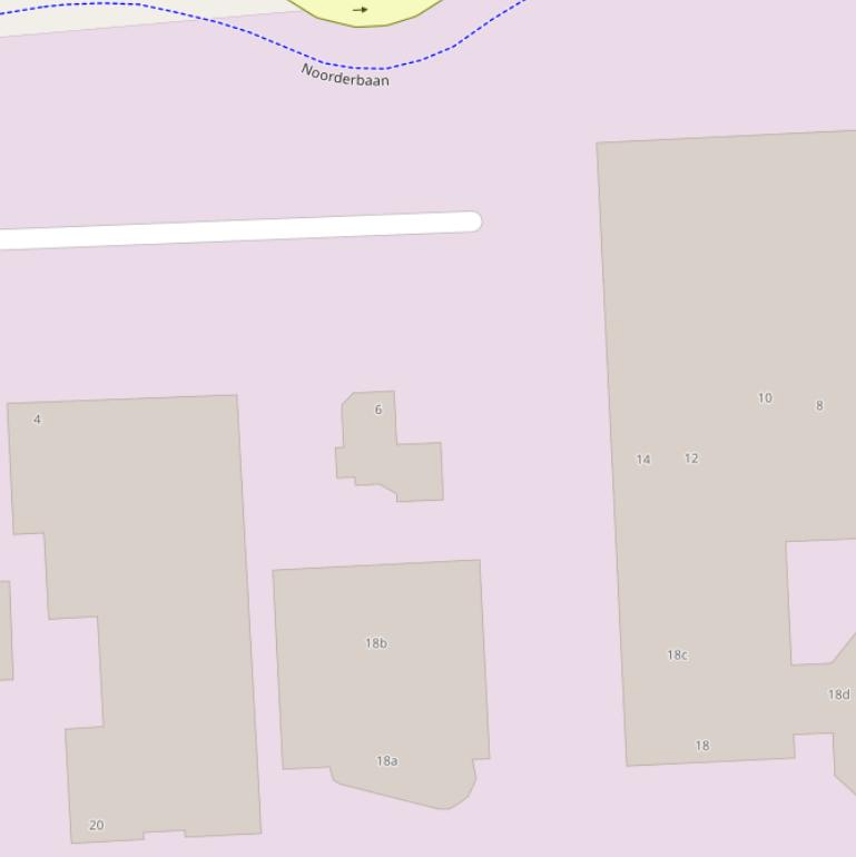 Kaart van  Noorderbaan.