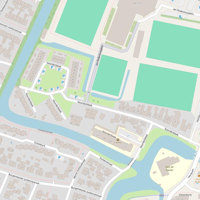 Kaart van  Noorderbleek.