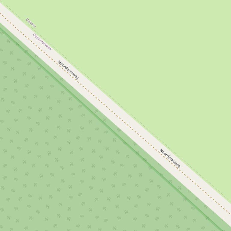 Kaart van de Noorderesweg.