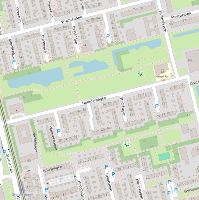 Kaart van  Noorderhagen.