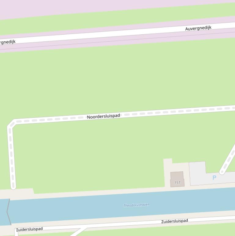 Kaart van het Noordersluispad.