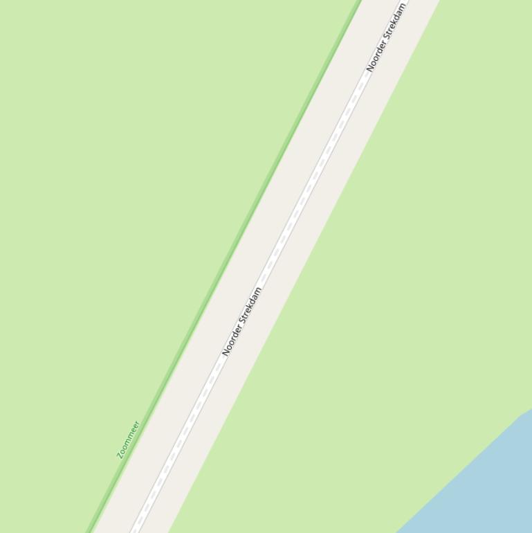 Kaart van  Noorderstrekdam.