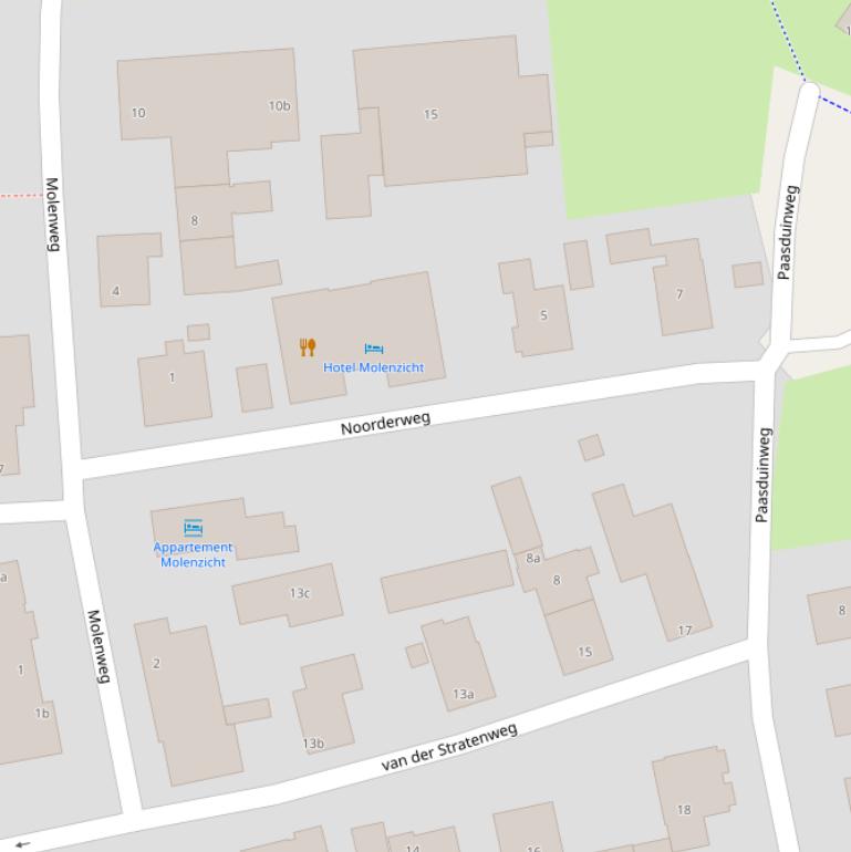 Kaart van de Noorderweg.