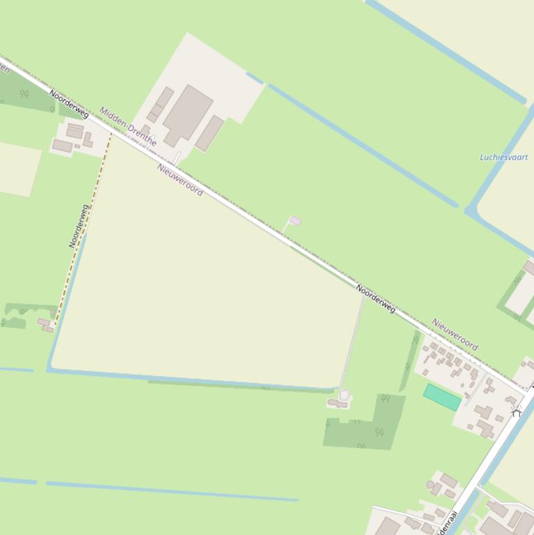 Kaart van de Noorderweg.