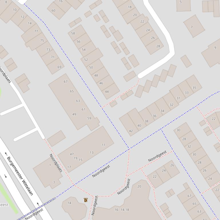 Kaart van  Noordgeest.