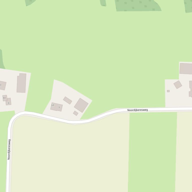 Kaart van de Noordijkeresweg.