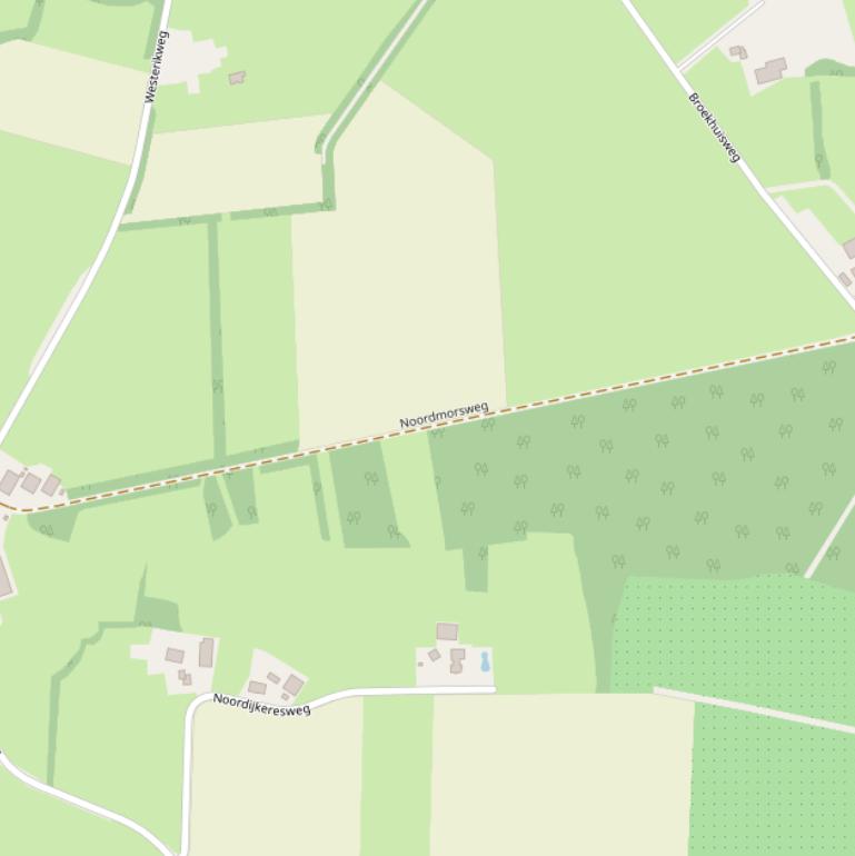 Kaart van de Noordmorsweg.