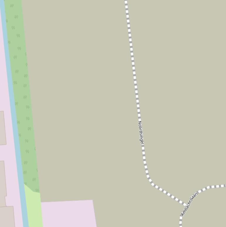 Kaart van de Noordsingel.