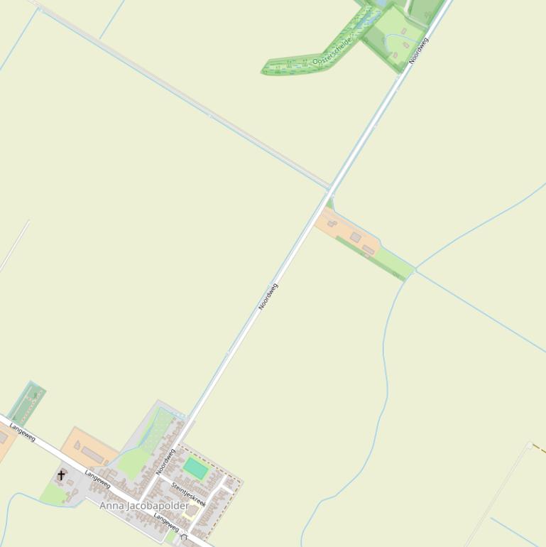 Kaart van de Noordweg.