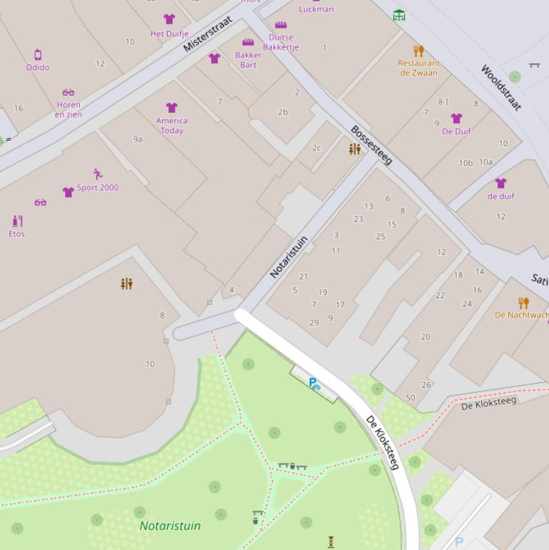Kaart van  Notaristuin.