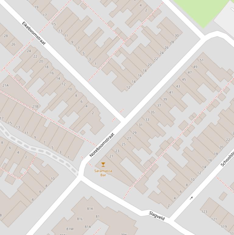 Kaart van de Noteboomstraat.