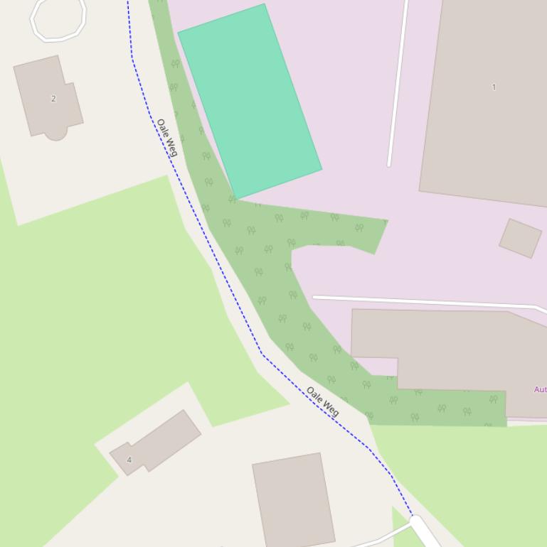 Kaart van  Oale Weg.