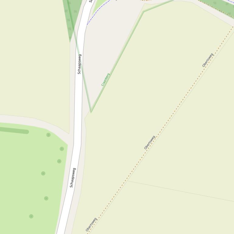 Kaart van de Obertsweg.