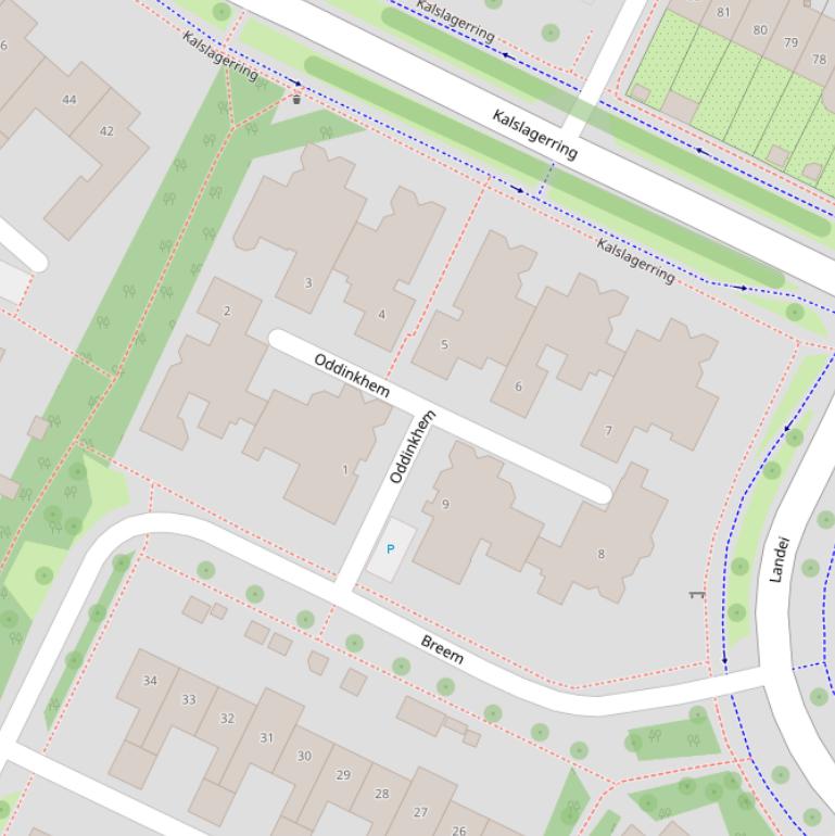 Kaart van  Oddinkhem.