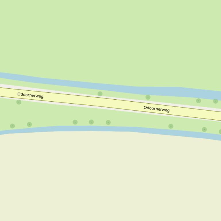 Kaart van de Odoornerweg.