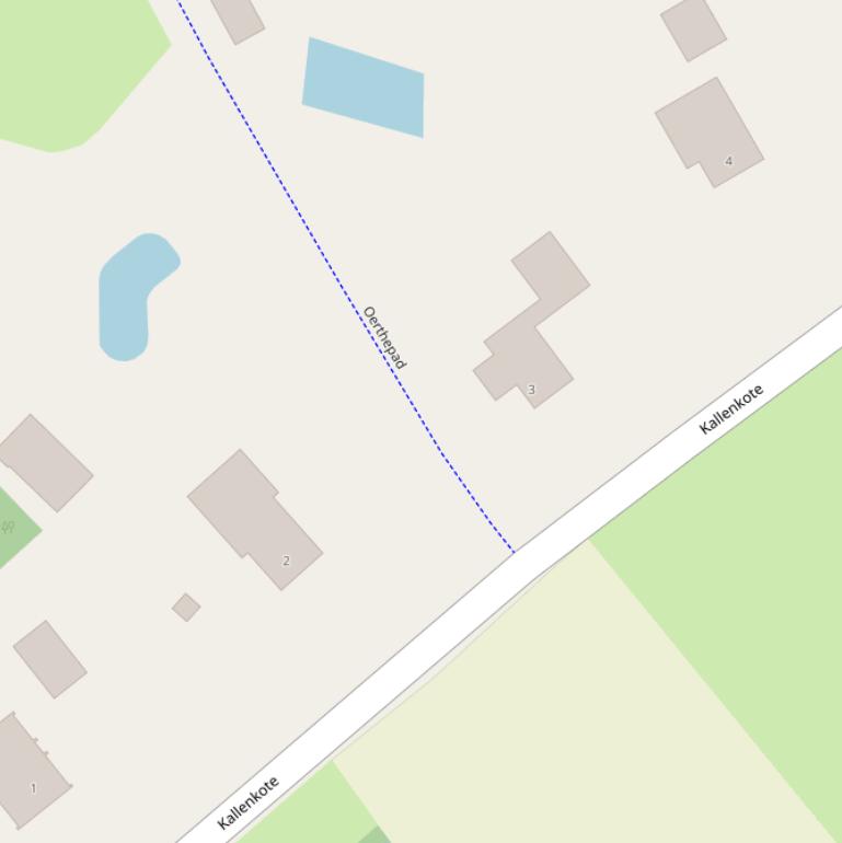 Kaart van het Oerthepad.