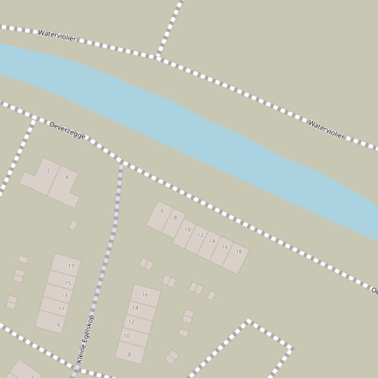 Kaart van  Oeverzegge.