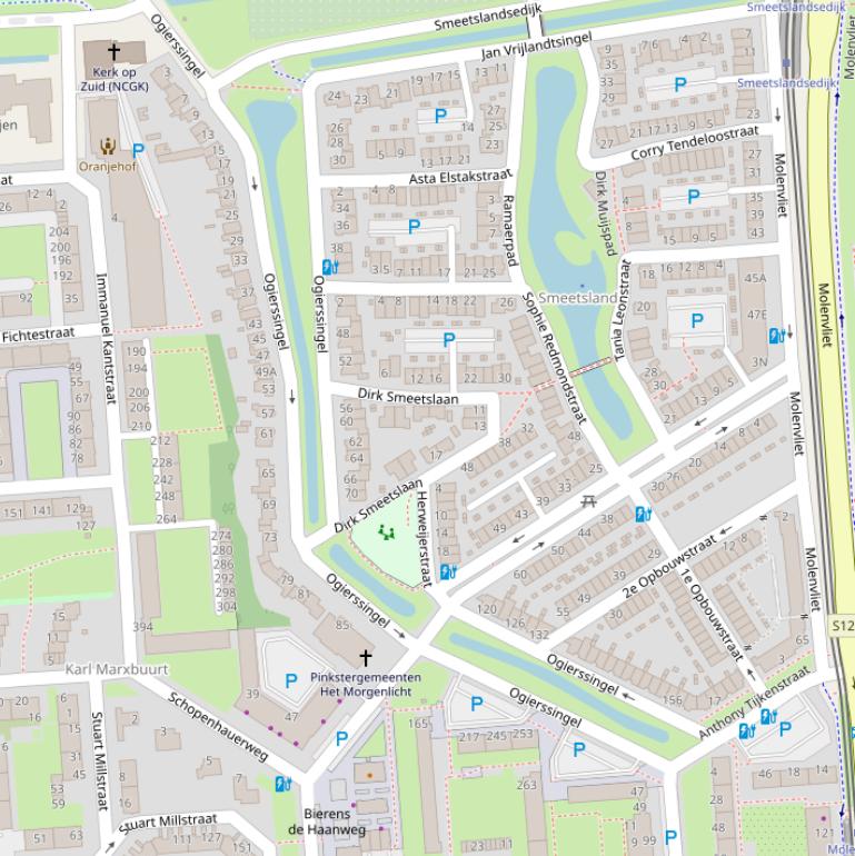 Kaart van de Ogierssingel.