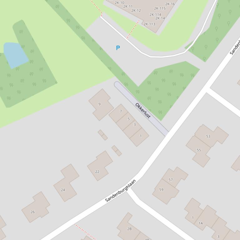 Kaart van  Okkerlust.