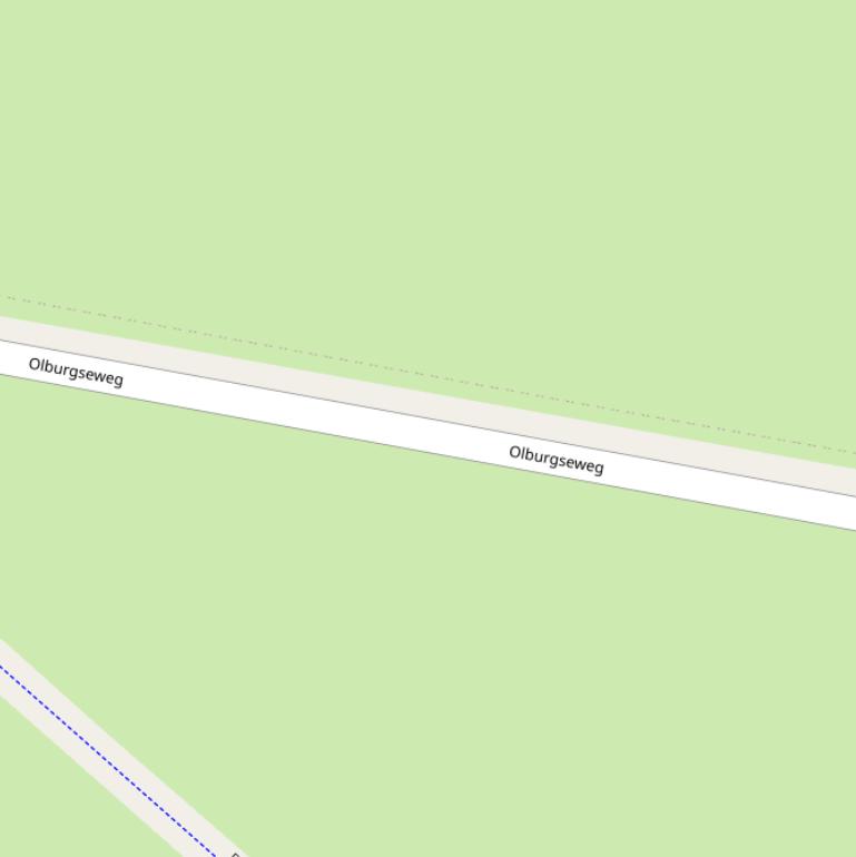 Kaart van de Olburgseweg.