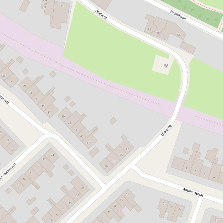 Kaart van  Olieberg.