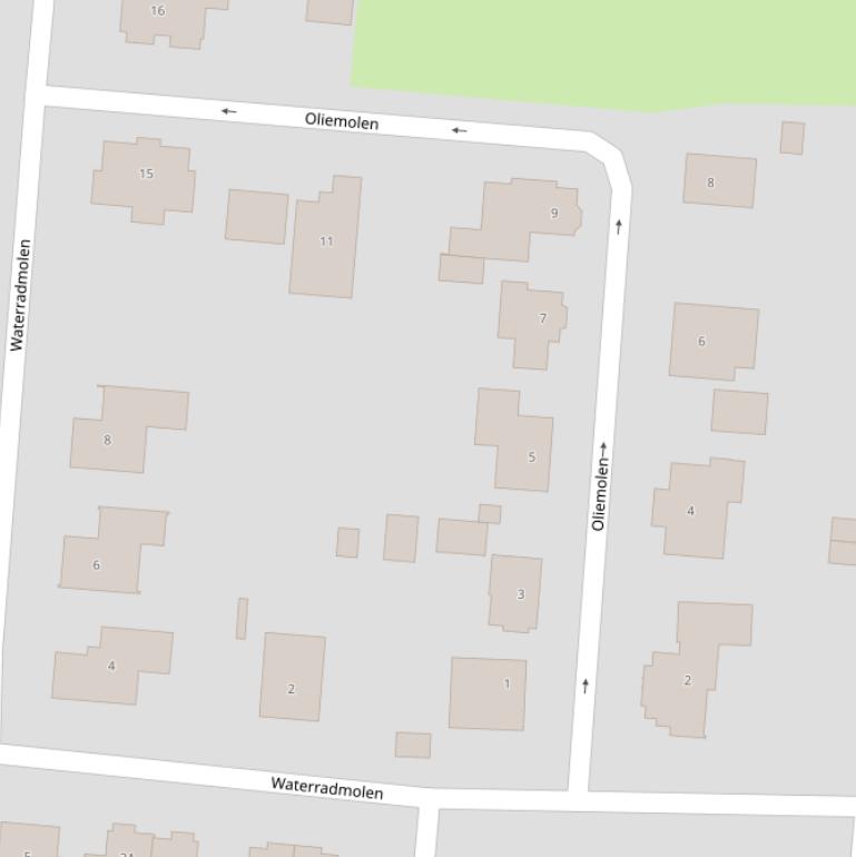Kaart van  Oliemolen.